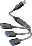USB jagaja, 3 porti, andmeedastuseks ja laadimiseks, 0617742051926