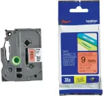 Etiketilint Brother TZE-421, 9 mm, punane/must, sobib E300VP, D600VP
