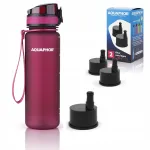 Filtreeriv pudel AQUAPHOR City 0,5L 3 veekassettiga, burgundia v&auml;rv