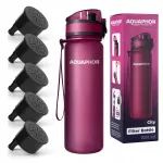 Aquaphor City 0,5 l veepudel burgundia v&auml;rvusega, 5 filtriga