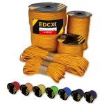 Paracord k&ouml;is 4 mm, 30 m, oranž-kollane, valmistatud Poolas