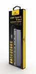 USB-C hub PD, GbE, VGA, HDMI, 4xUSB, SD kaardi lugejaga