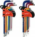Mutriv&otilde;tmete komplekt YATO 1,5&ndash;10 mm 9 tk + Torx T10&ndash;T50 9 tk