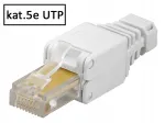 RJ45 UTP Cat.5E pistik, AWG23-26 juhtmetele, t&ouml;&ouml;riistavaba