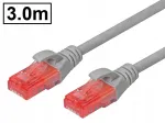V&otilde;rgukaabel Cat.6 UTP RJ45-RJ45, 3 m, hall, AWG26, vask