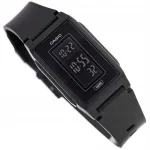 CASIO LF-10WH-1EF must naiste kell rihmaga, kuup&auml;eva ja kronomeetriga