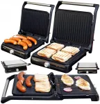 Elektriline r&ouml;ster BERLINGER 2400W, 180&deg; kokkupandav, panini grill