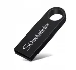 Veekindel 128GB USB 2.0 USB-m&auml;lupulk, must, 39 mm