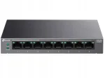 TP-LINK LS108GP kommuter, 8 pordiga, gigabit Ethernet, PoE funktsiooniga