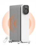 &Otilde;liradiaator MIDEA, 11 sektsiooni, kaugjuhtimispulti ja LED-ekraaniga, 2300 W, vaikne