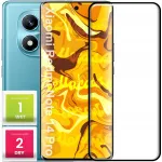 Karedast klaasist kaitseklaas Xiaomi Redmi Note 14 Pro 4G/5G (t&auml;is 5D, kumer, 9H)