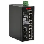 ROLINE t&ouml;&ouml;stuslik 10-port PoE+ v&otilde;rgul&uuml;liti (8x RJ45, 2x SFP), 240W