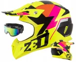 Laste kiiver ZED X1.9 S 48 cm prillidega, ECE 22.06 mootorratastele ja ATV-dele
