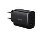Universaalne laadija Baseus Compact Quick Charger 3x USB must