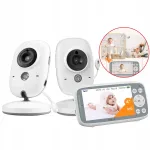 Videolikmonitor kahe kaameraga, 4" IPS-ekraan ja &ouml;&ouml;n&auml;gemine