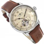 Meeste kell Zeppelin 9666-5 Mediterranee Automatic Open Heart rihmaga