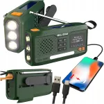 Kaasaskantav DAB+ Bluetooth k&ouml;&ouml;giraadio p&auml;ikese-taskulambi ja 4500mAh akuga