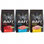 Rafi Cat kuivtoit kassidele erinevate maitsetega 3 x 7 kg