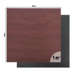 inSPORTline LUXTEKO FLAT kummist matt treeningseadmetele, 100x100 cm, 15 mm