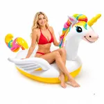 T&auml;ispuhutav Unicorn basseinimadrats, 226 x 173 cm, kahele inimesele, roosa