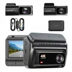 DDPAI Z60T 4K HDR videoregistraator eesmine, tagumine, sisemine kaamera ja 4G moodul