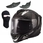 LS2 FF818 Storm III Sporty mootorrattakiiver must/hall, suurus L