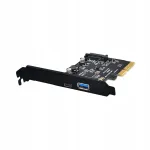PCIe USB 3.1 Gen2 10 Gb/s Type C laienduskaart lauaarvutile 4X