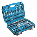 144-osaline CRV t&ouml;&ouml;riistakomplekt, veorattakotiga H&Ouml;GERT HT1R440, 1/4&Prime; ja 1/2&Prime; padrunv&otilde;tmed