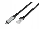 Adapterikaabel Digitus USB-A kuni RJ45 Cat.6A, 1 Gb/s, 2 m, LSZH