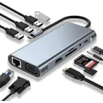 11-&uuml;hes USB-C laiendusjaam, sobib MacBook Pro/Air