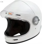 Motorrattakiiver ORIGINE, retro stiilis, t&auml;ielikult kaetav, klaaskiust, ECE M