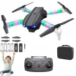 Kokkupandav droon E99 kahe HD kaameraga, LED WiFi tuled ja k&otilde;rguse stabiliseerimine