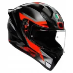 Motorratturi kiiver AGV K-1 L Fastlap must/hall/punane E2206