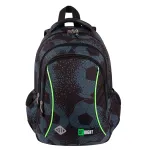 St.Right koolikott, must-roheline, 20 l, jalgpalli motiiviga