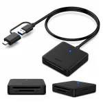 BENFEI 4in1 USB-C/USB-A 3.0 SD Micro SD MS CF kaartide lugeja must