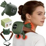Selja, &otilde;lgade ja kaela massaaž SHIATSU USB, juhtmevaba 3D massaaž ja soojendus