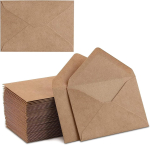 KRAFT paberist &uuml;mbrikud, 13,5 x 18,5 cm, pruunid, 100 tk