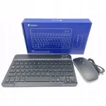Klaviatuur ja hiir Tecurs KB566, Bluetooth, vaikne QWERTZ paigutus, hall