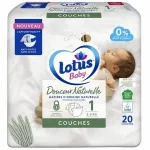 M&auml;hkmed Lotus Baby Douceur Naturelle, suurus 1, 20 tk