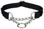 Koerte kaelarihm Trixie Premium, must, suurus S-M
