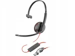 Juhtmega k&otilde;rvaklapid Poly Blackwire 3210 USB-C/A-ga, &uuml;hepoolne
