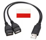 USB jagaja draVires, 2 porti, kleebisega