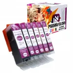 Tindikassetid CANON PIXMA PGI-580 CLI-581, 6 tk, sobivad TS705a, TS6350a, TS6250, TS8350, TS9550 printeritele