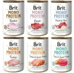 BRIT Mono Protein MIX koerakonservid, 6 x 400 g, 3 komplekti