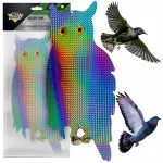 Linnut&otilde;rjevahend &ouml;&ouml;kull Bird Starlings peegeldav seisva kujuga No Pest Hologram