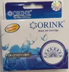Tindikassett Orink Epson T0711 must, &uuml;hilduv SX100, SX105, SX110, SX510, DX4000, DX4400, DX5000, DX6000, 7400 printeritega