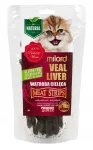 Kuivatatud vasikalihamaksa ribad kassidele MILORD, 40 g