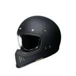 Motorratturi kiiver SHOEI EX-ZERO, mattmust retrostiilis
