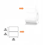 NIIMBOT kleepsud, valged, 30x15 mm, 460 tk, sobib B1, B21/B21 Pro, B3S/B3