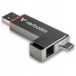 USB m&auml;lupulk Verbatim Dual QuickStick 512 GB, USB-C/USB-A, USB 3.2 Gen 1